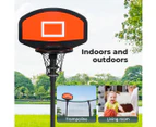 Centra Trampoline Basketball Set Kids Basketball Hoop Ring Backboard Pump Ball