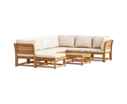 8 Piece Garden Lounge Set with Cushions Solid Wood Acacia