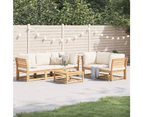 6 Piece Garden Lounge Set with Cushions Solid Wood Acacia