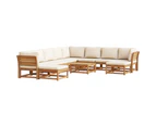 11 Piece Garden Lounge Set with Cushions Solid Wood Acacia