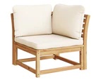 6 Piece Garden Lounge Set with Cushions Solid Wood Acacia