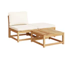 11 Piece Garden Lounge Set with Cushions Solid Wood Acacia