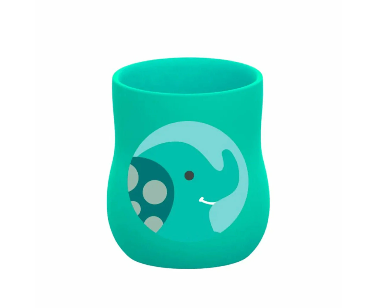 Marcus & Marcus Silicone Baby Training Cup - Ollie The Elephant - Green