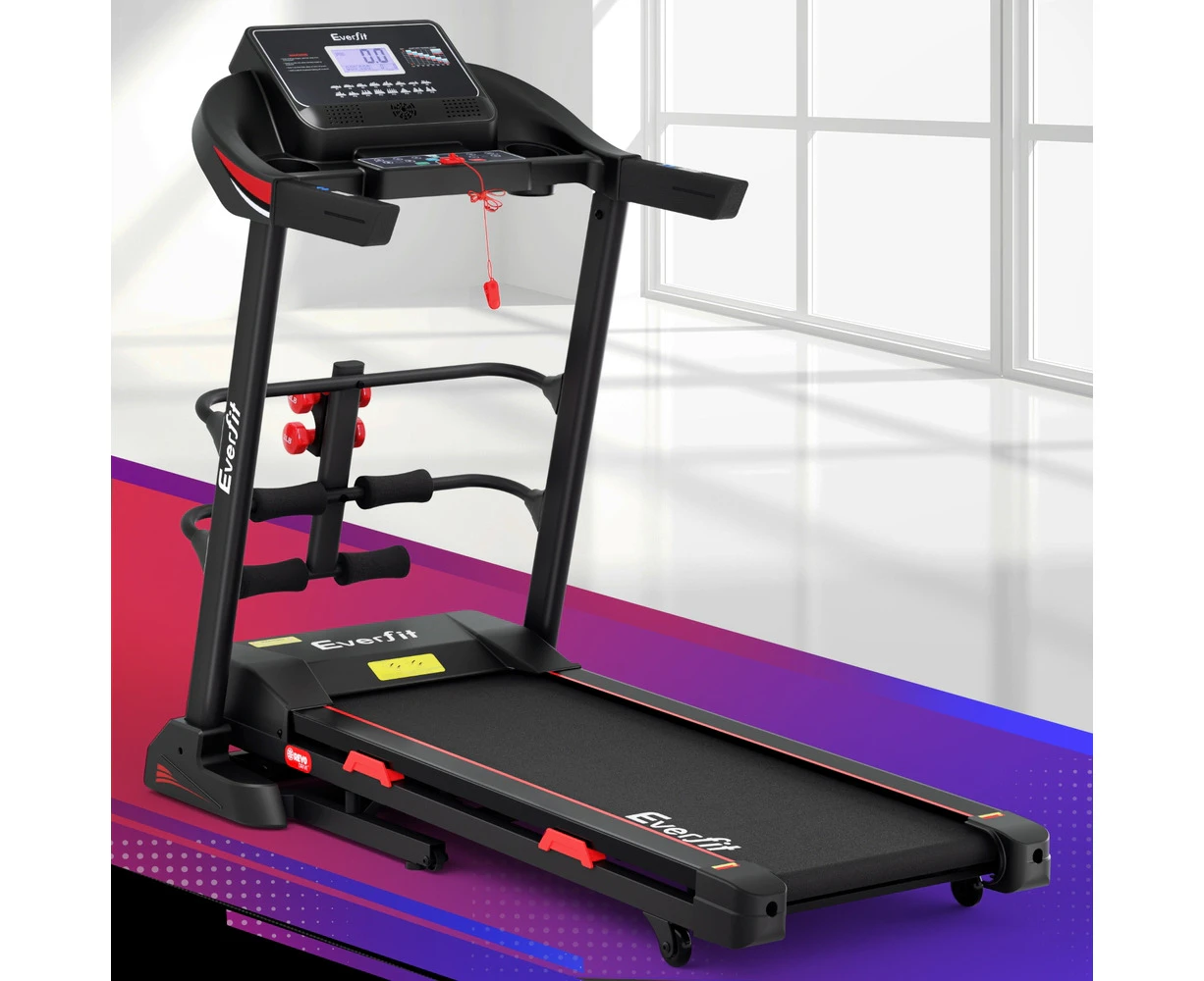 Everfit Treadmill Electric Home Gym Fitness Exercise Machine w/ Sit Up Bar 450mm