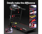 Everfit Treadmill Electric Home Gym Fitness Exercise Machine w/ Sit Up Bar 450mm