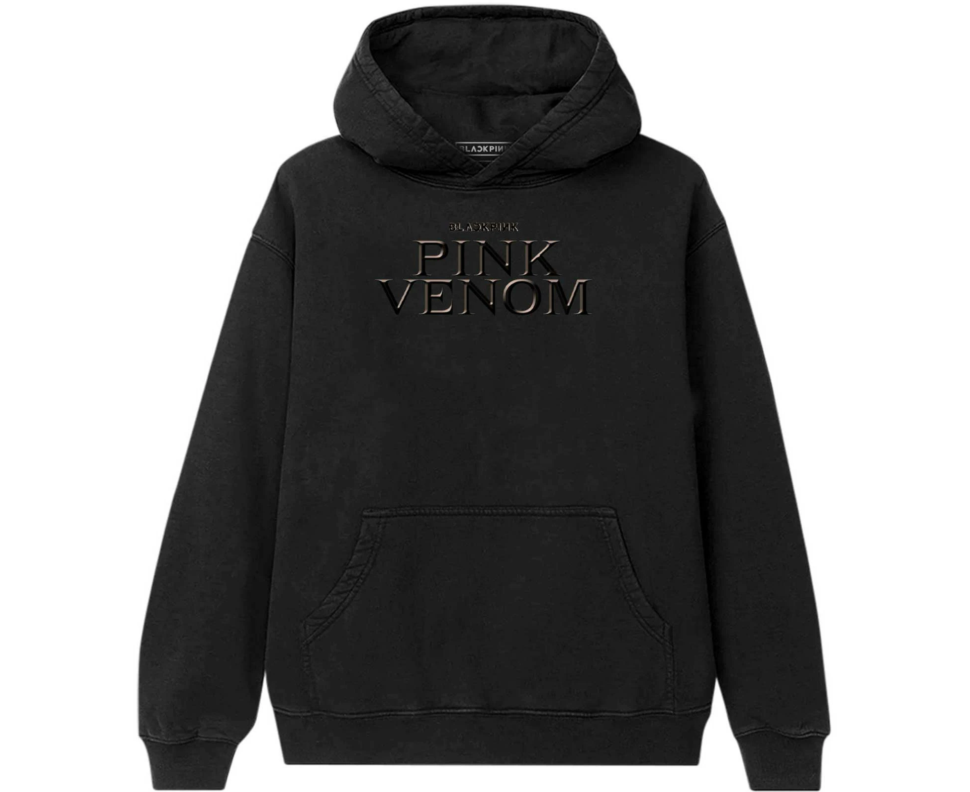 BlackPink Unisex Pullover Hoodie: Pink Venom Oil Stroke (Back Print)