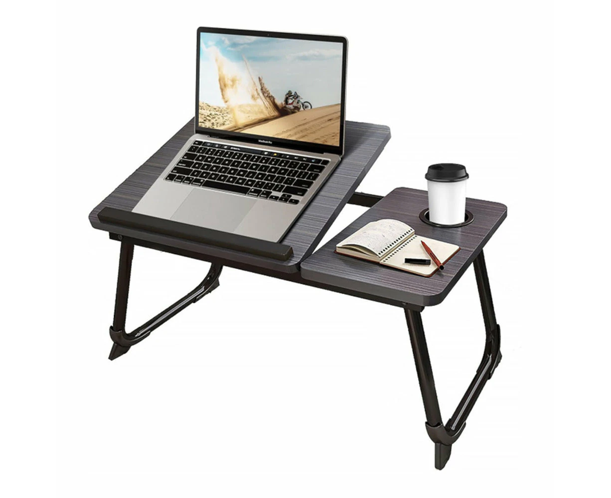 COMFEYA Adjustable Laptop Desk for Bed or Couch - Ergonomic Lap Desk with Cup Holder