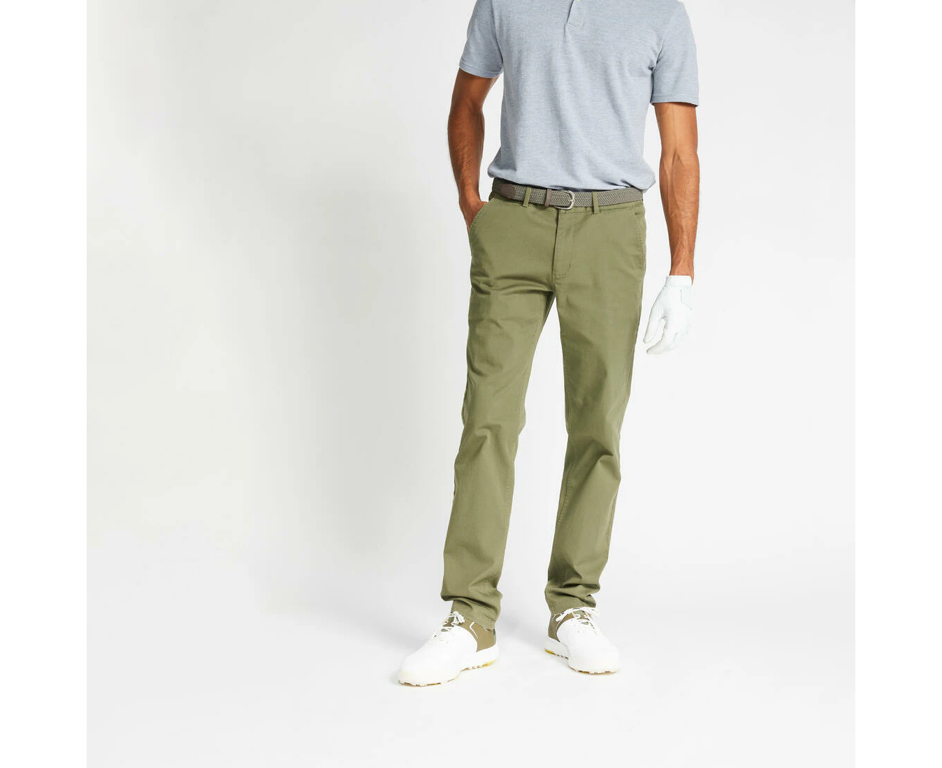 Men's Mild Weather Golf Trousers - Dark Ivy Green, 8600367