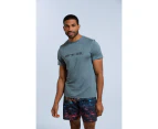 Animal Mens Latero Logo Swimming T-Shirt (Pale Blue) - MW1524