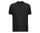 Russell Mens Ultimate Cotton Pique Polo Shirt (Black) - PC5570