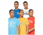 Crosshatch Mens Weymouth T-Shirt (Pack of 5) (Multicoloured) - BG1589