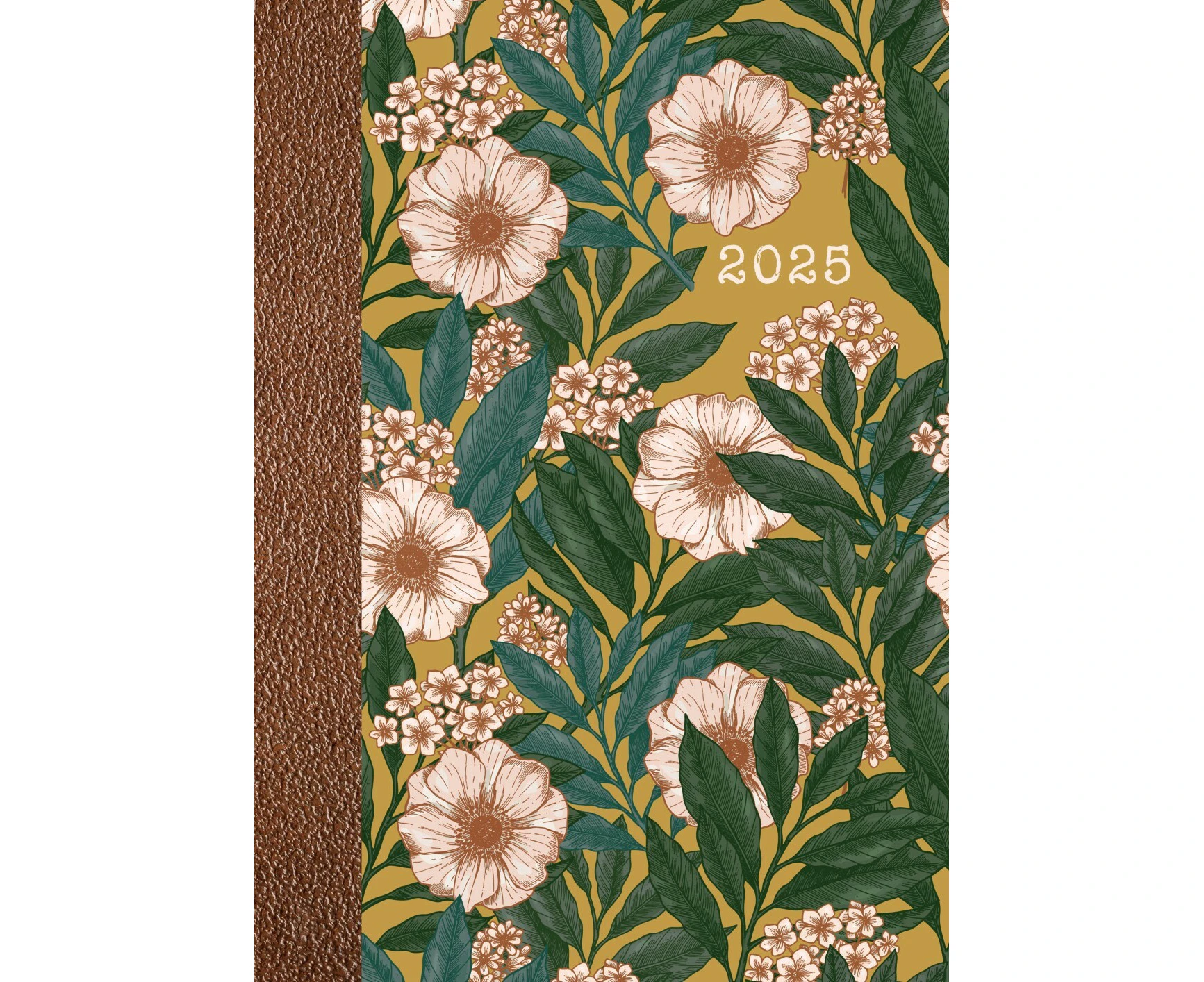 Vintage Flora - 2025 Diary Planner A5 Padded Cover by The Gifted Stationery