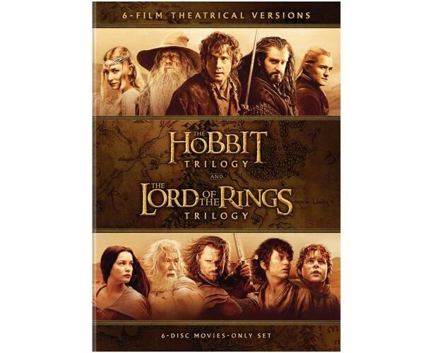 The Hobbit Trilogy / The Lord of the Rings Trilogy: 6-Film Theatrical Versions  [DVD REGION:1 USA] Boxed Set, Eco Amaray USA import