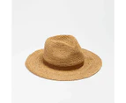 Target Mid Brim Raffia Fedora Hat