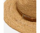 Target Mid Brim Raffia Fedora Hat