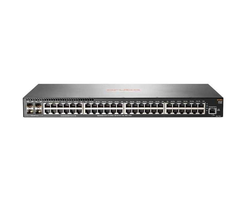 Aruba 2930F 48 Ports Manageable Ethernet Switch - Gigabit Ethernet - 10/100/1000Base-T, 100/1000Base-X - 3 Layer Supported - Modular - 4 SFP Slots -