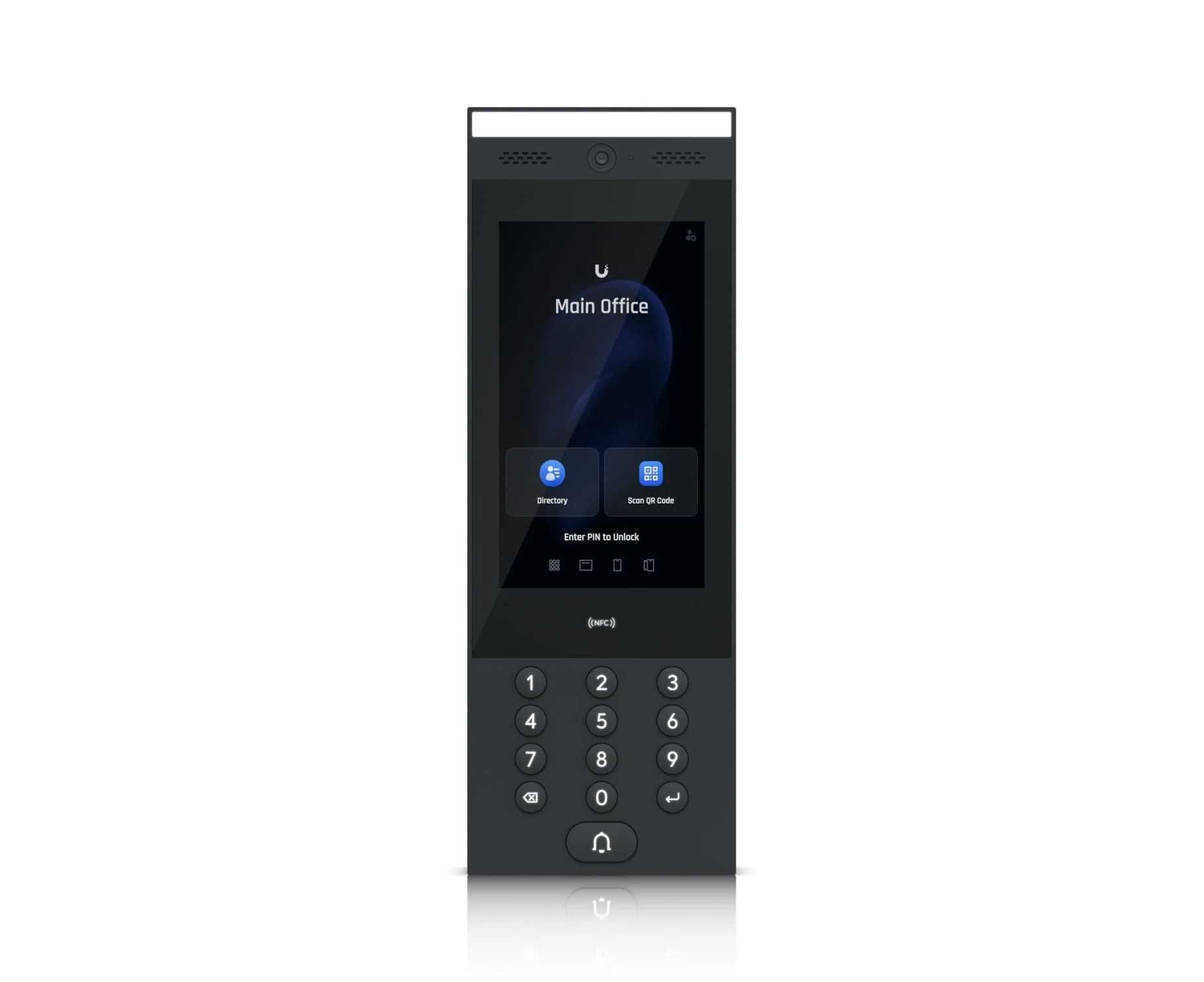 Ubiquiti Intercom, Indoor/Outdoor Intercom Terminal, For Managing Residential and Commercial Building Entry Requests, IP65, Blue