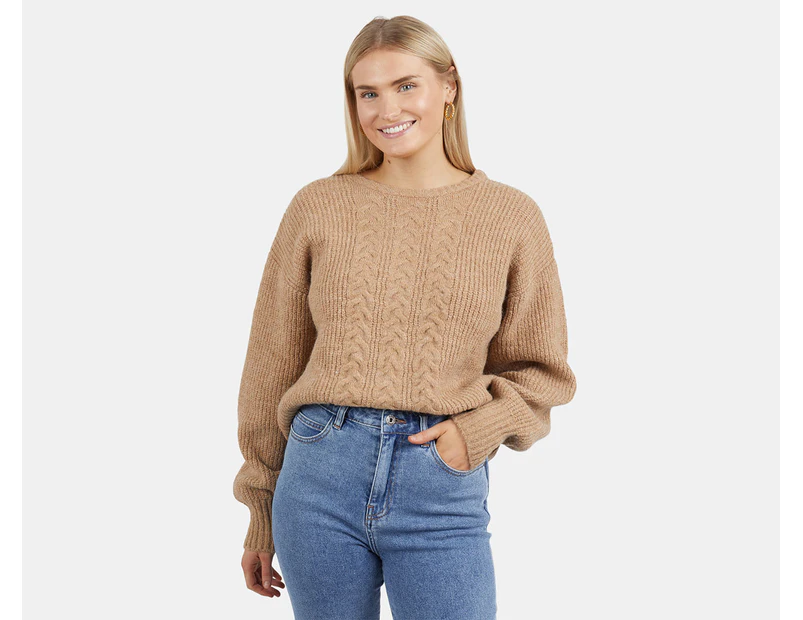 Elm Women's Elliot Cable Knit Sweater - Butterscotch