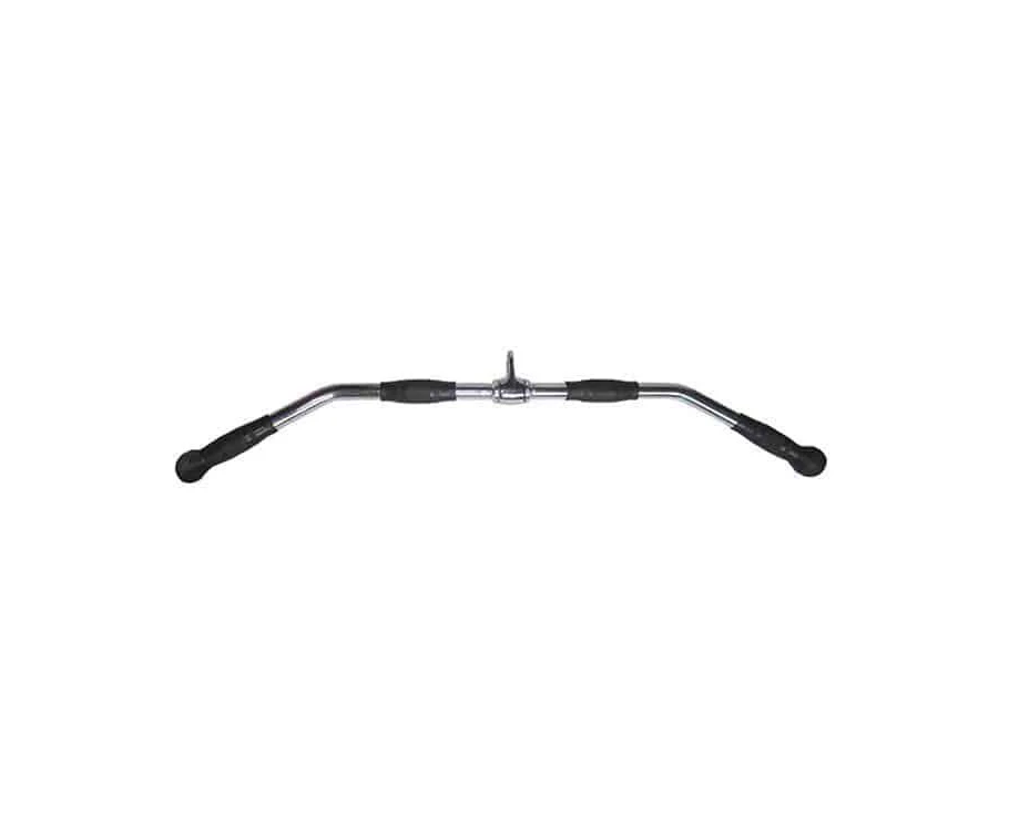 Lat Pulldown Bar 38" Rubber Grip Cable Attachment