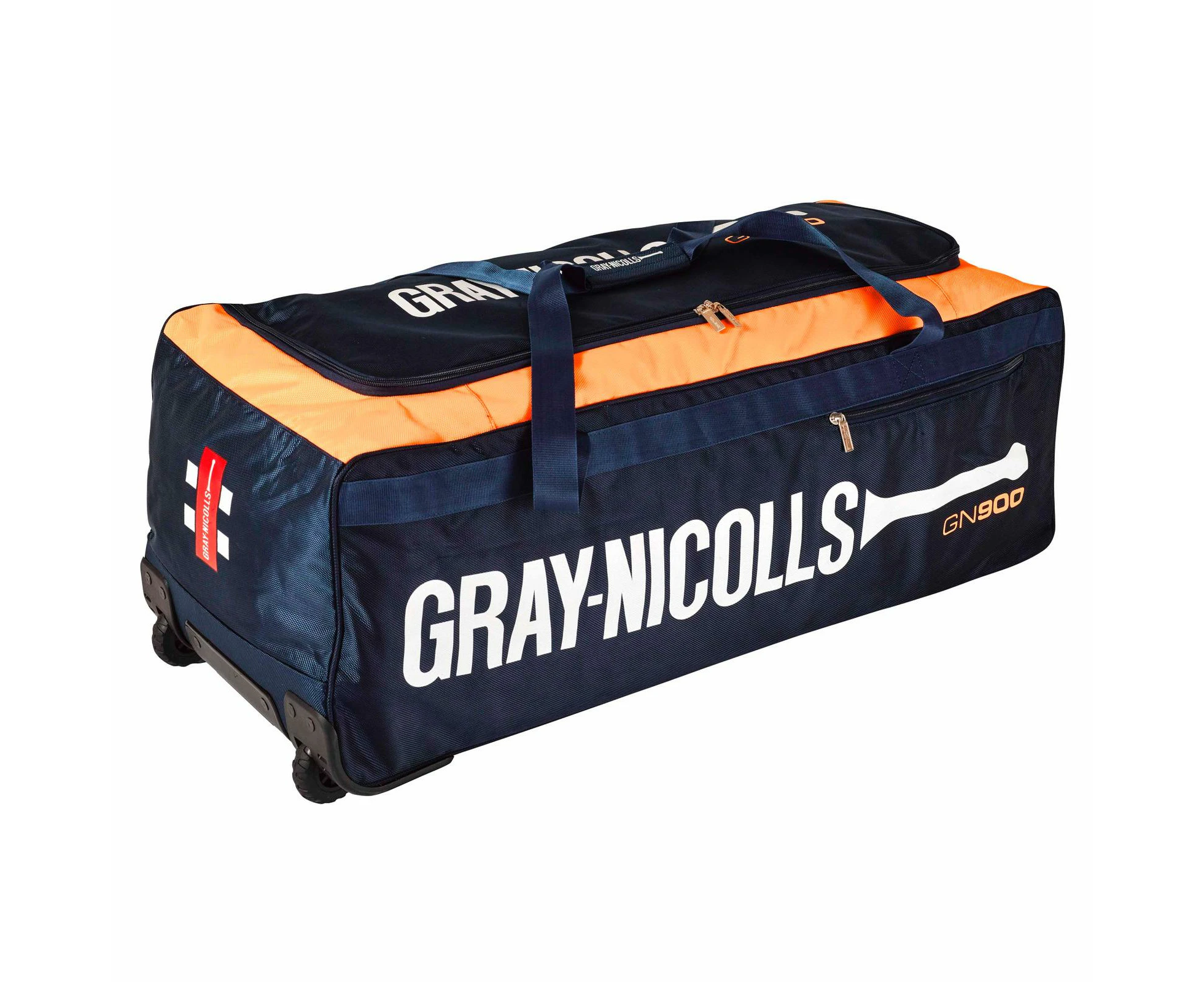 Gray Nicolls GN 900 Cricket Wheelie Bag Navy/Orange