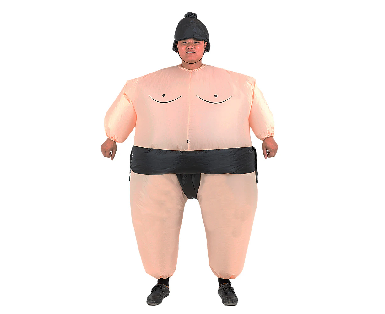 SUMO Fancy Dress Inflatable Suit -Fan Operated Costume