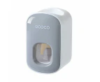 Ecoco Wall mount auto ands Free Toothpaste Dispenser Automatic Toothpaste Squeezer Bathroom Toothpaste Holder Grey