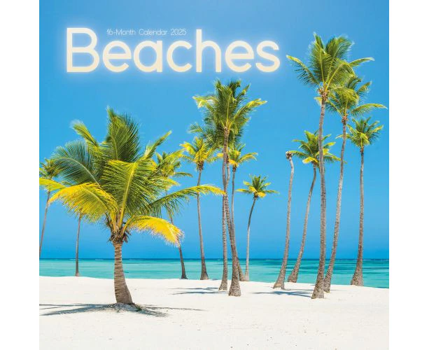 2025 Beaches Wall Calendar