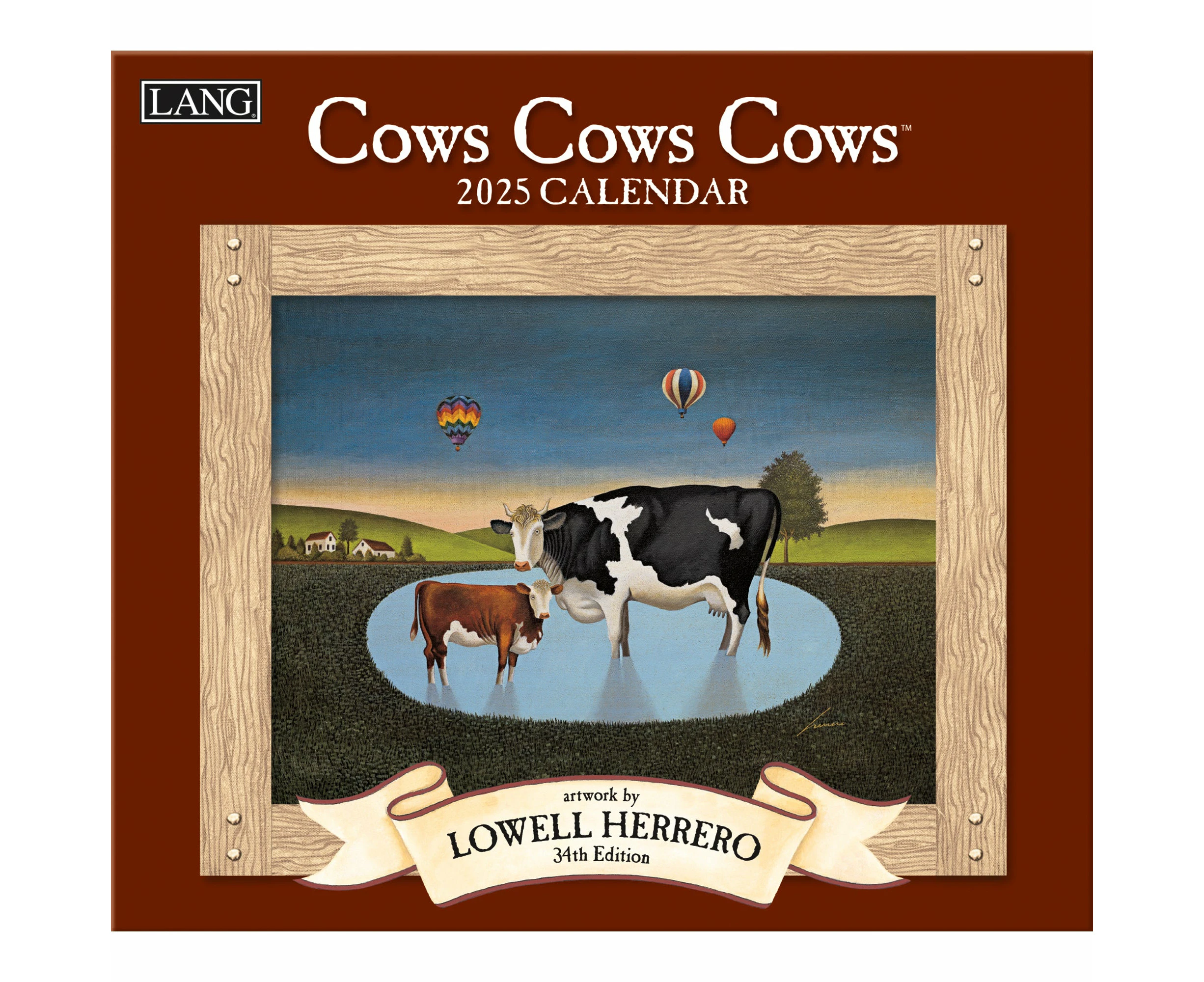 2025 Cows Cows Cows Large Wall Calendar