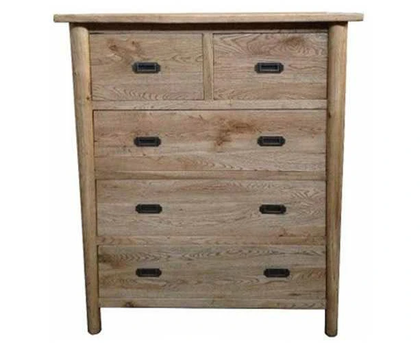 MF Tiffany Solid Timber 5 Drawer Chest