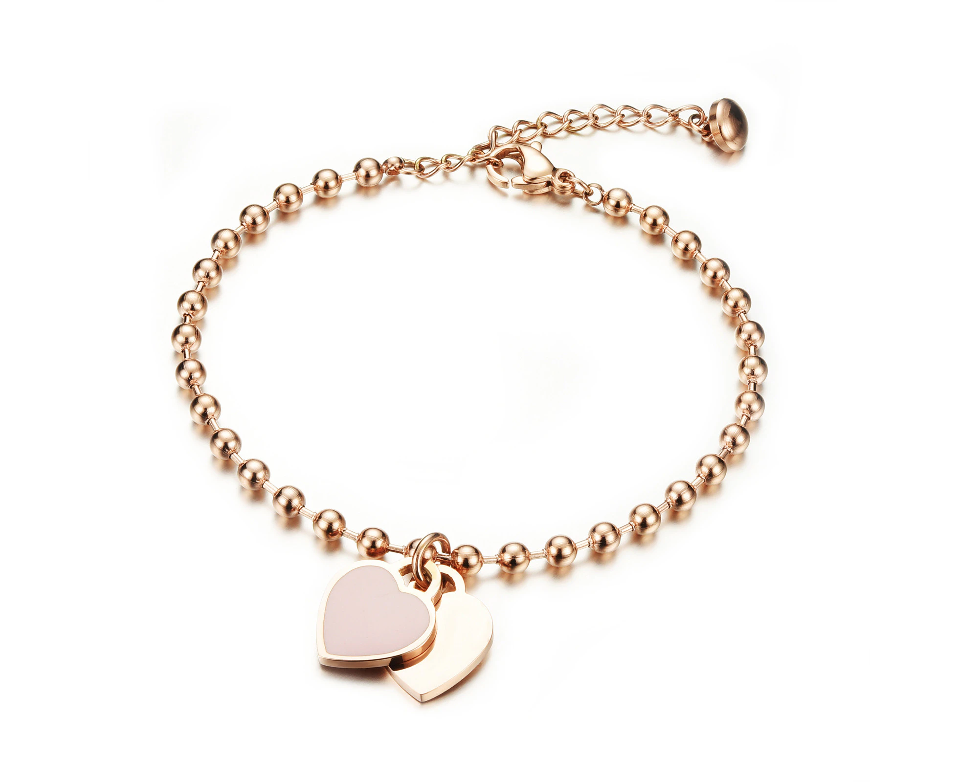 Women's Chain Bracelets,Dainty Bracelet Stretchable Adjustable Bracelet,Model:807-Rose Gold