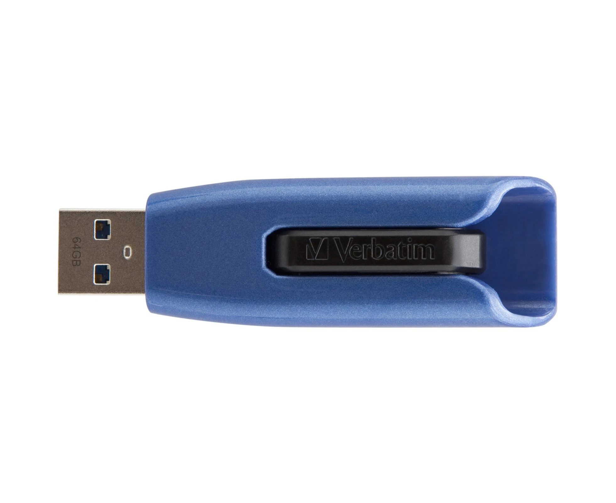 Verbatim Store 'n' Go V3 MAX 256 GB USB 3.0 Flash Drive - Blue, Black - TAA Compliant - 1 Each