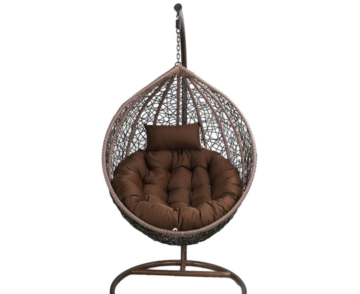 Hanging Egg Chair Cushion Outdoor Cushion Replacement-Coffee