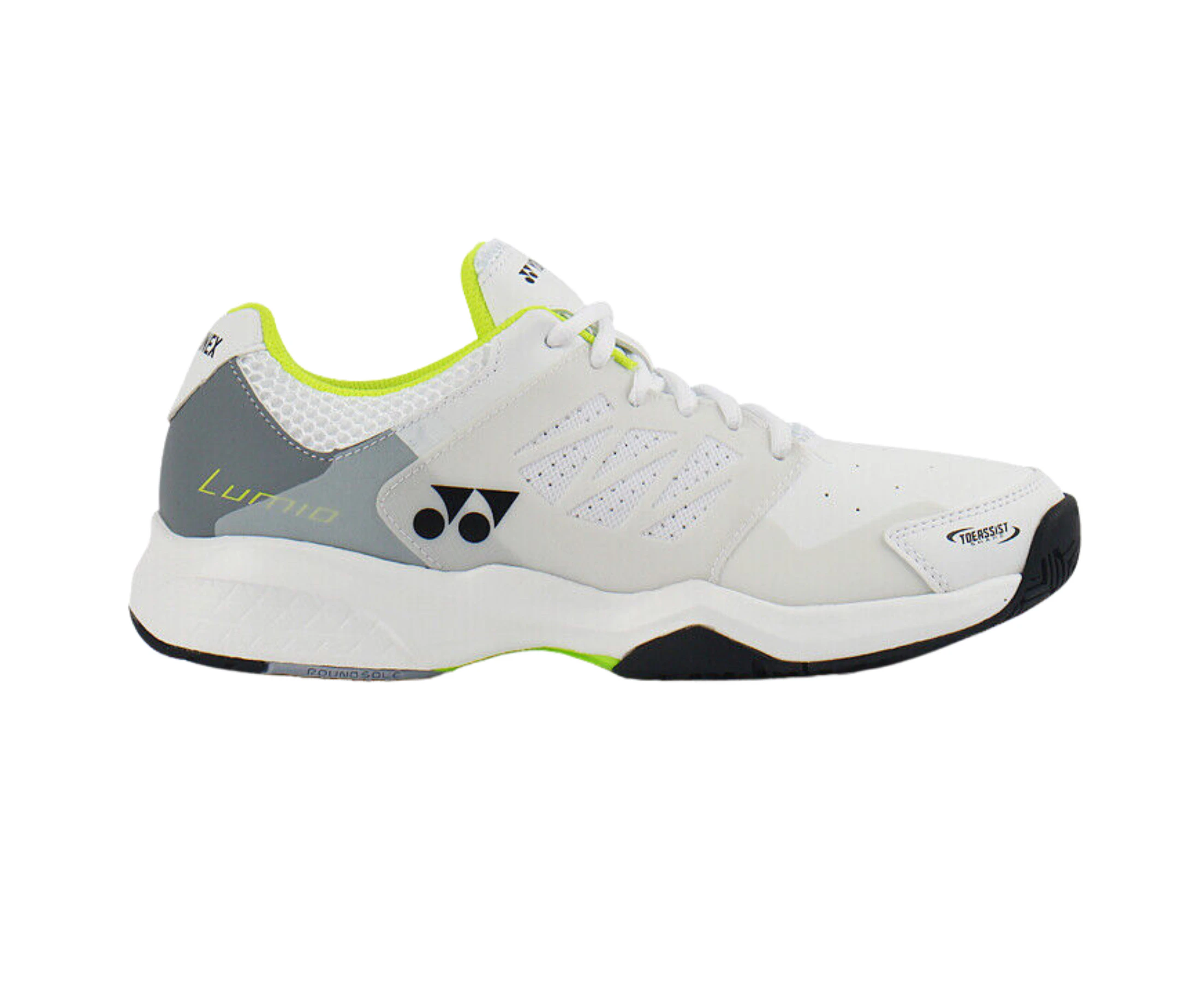 Yonex Lumio 3 All Court Mens Tennis Shoes 2023 - White/Lime - 11.5