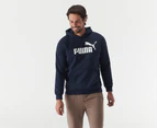 Puma Men's Essentials Big Logo Hoodie - Peacoat