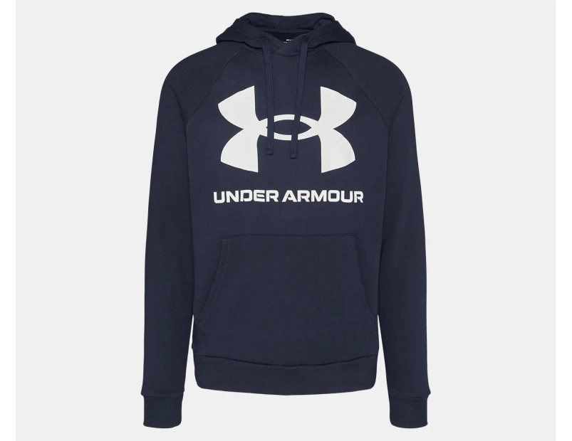 Under Armour Men's Rival Fleece Big Logo Hoodie - Midnight Navy