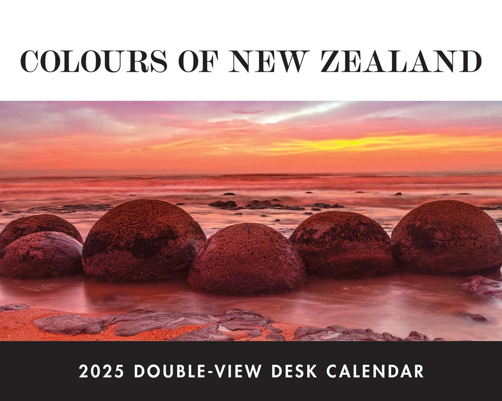 2025 Colours of New Zealand Desk Easel Calendar