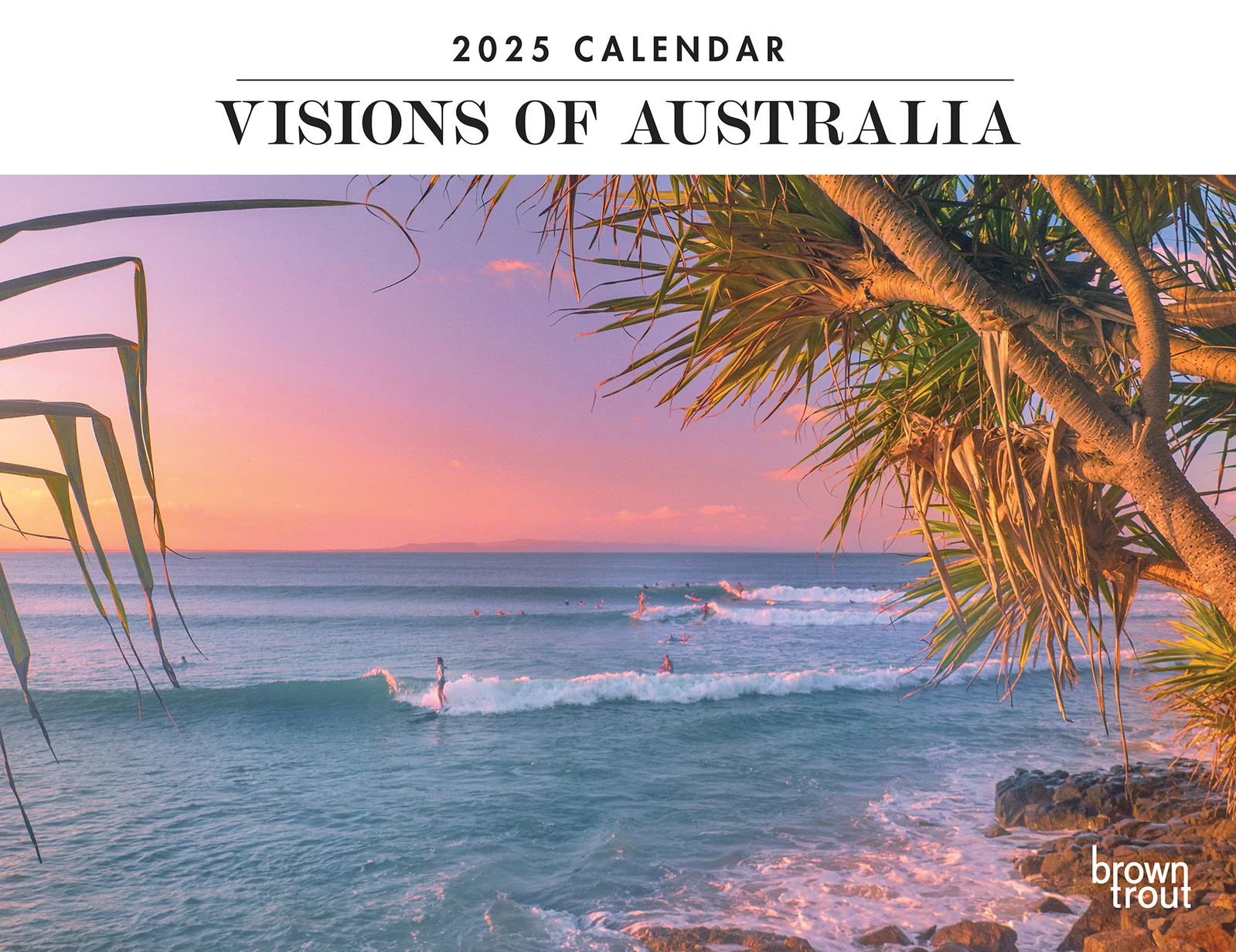 2025 Calendar Visions of Australia Horizontal Wall Browntrout A04459