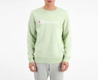 Champion Men's Script Crew Sweatshirt - Soft Focus