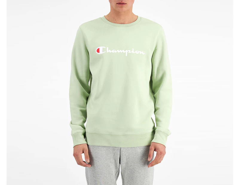 Champion Men's Script Crew Sweatshirt - Soft Focus