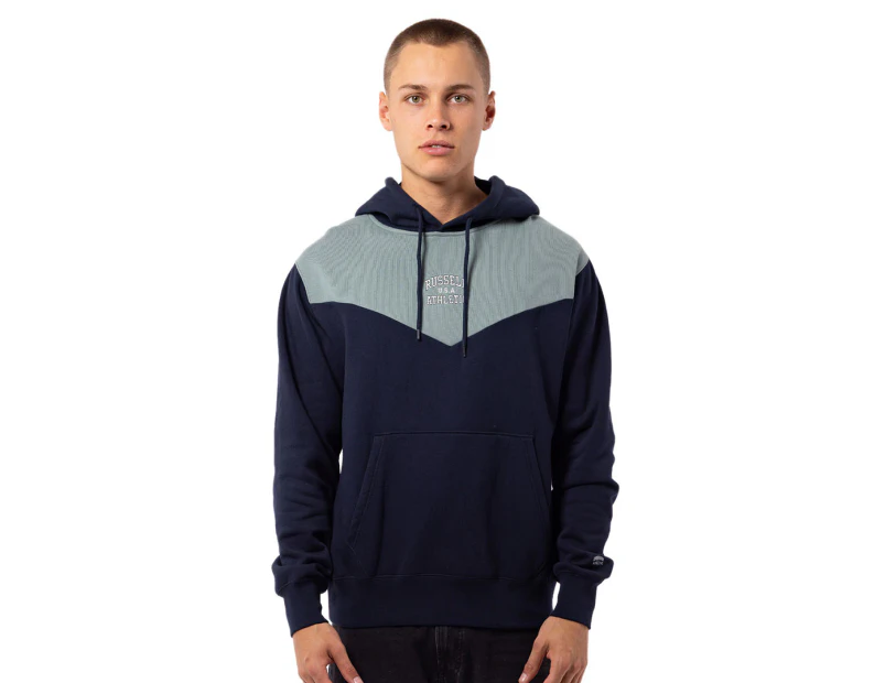 Russell Athletic Men's Chevron Hoodie - Michigan Navy