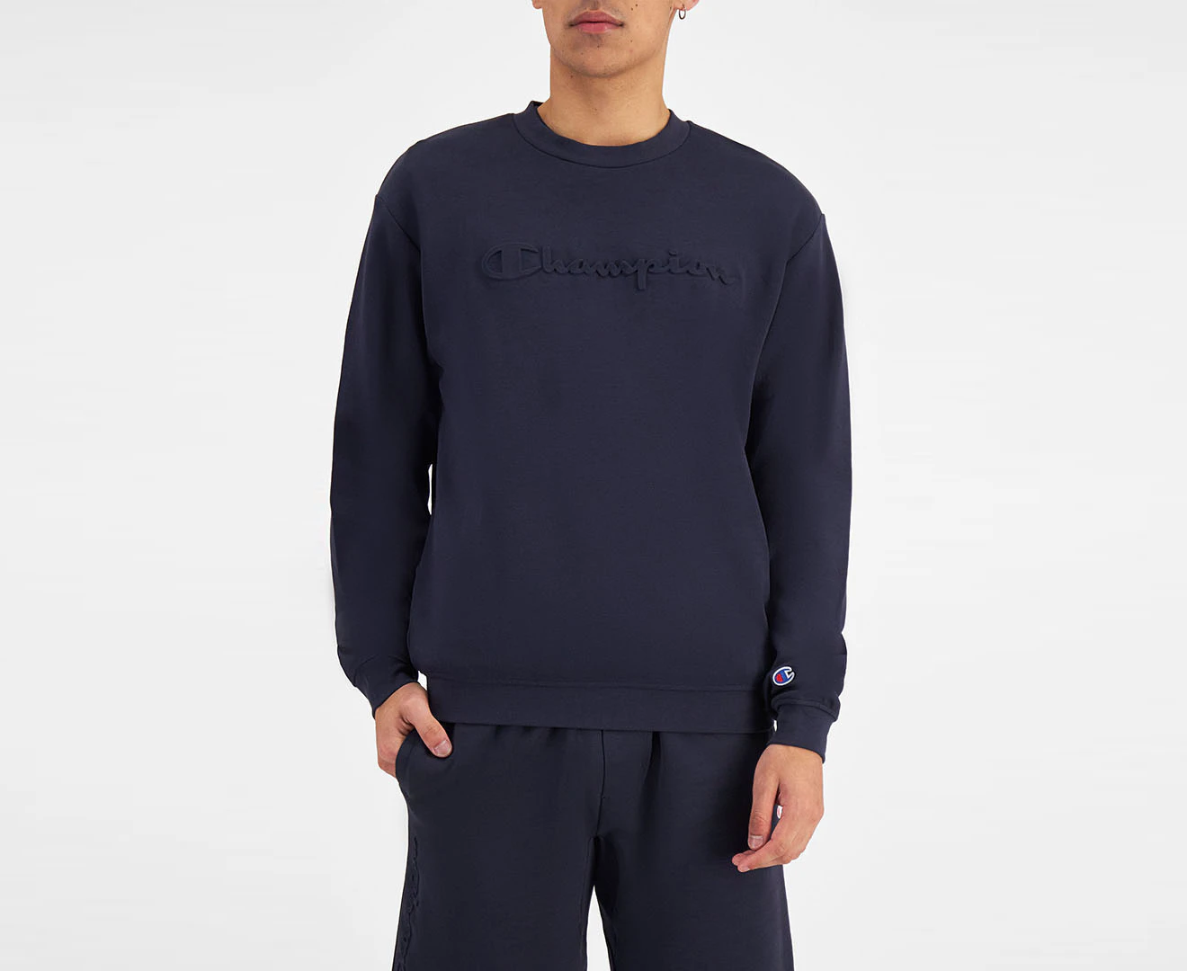 Champion Men's Rochester Tech Crew Sweatshirt - Navy