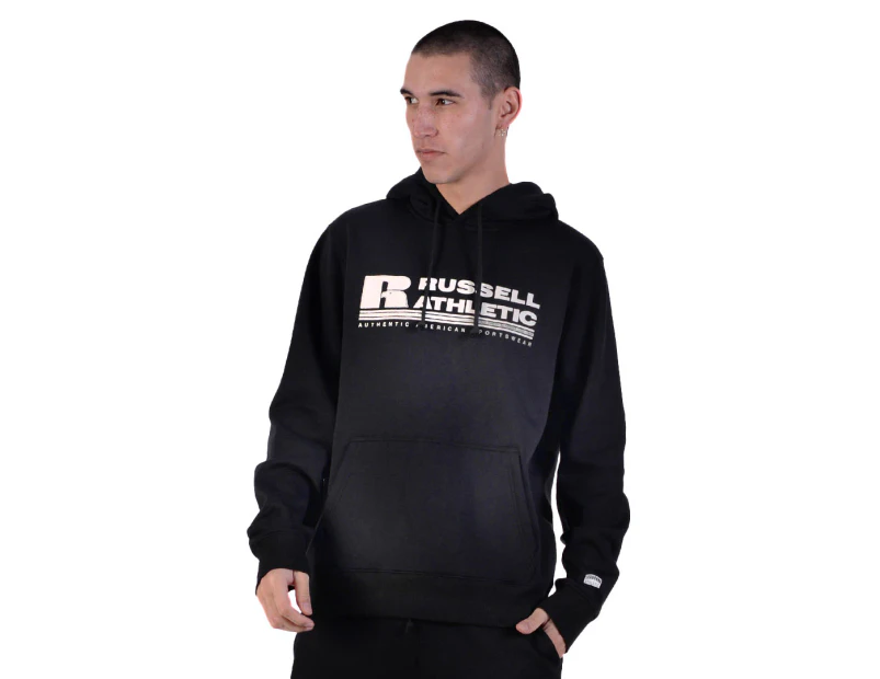 Russell Athletic Men's Originals Bar Logo Hoodie - Black