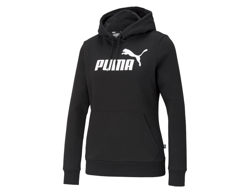 Puma Women's Essentials Logo Fleece Hoodie - Black