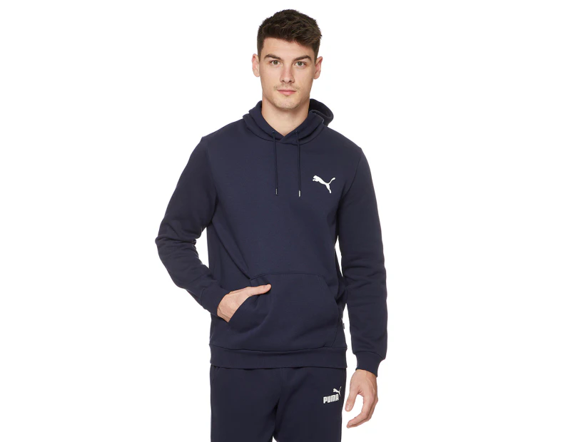 Puma Men's Essentials Small Logo Hoodie - Peacoat