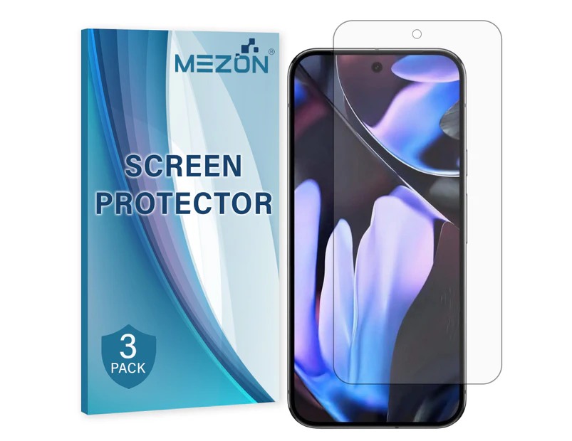 [3 Pack] MEZON Google Pixel 9 Pro XL Anti-Glare Matte Screen Protector Film – Case Friendly, Shock Absorption (Pixel 9 Pro XL, Matte)