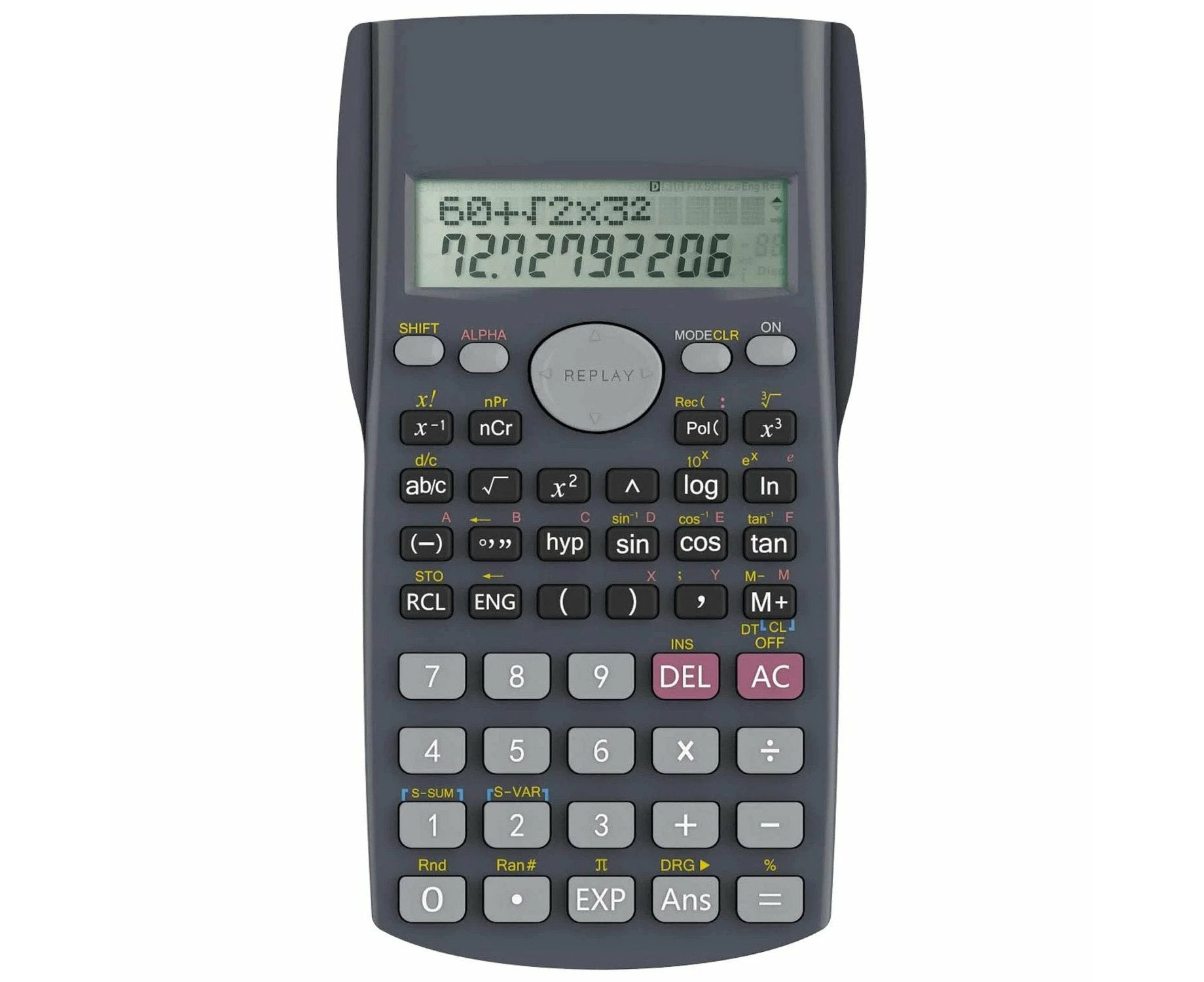 Scientific Calculator Power Source of 2 x AAA Battery