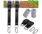 Swing Attachment, Hammock Attachment 5*150Cm With 2 Heavy-Duty Carabiners And D-Rings Swing Hammock Straps