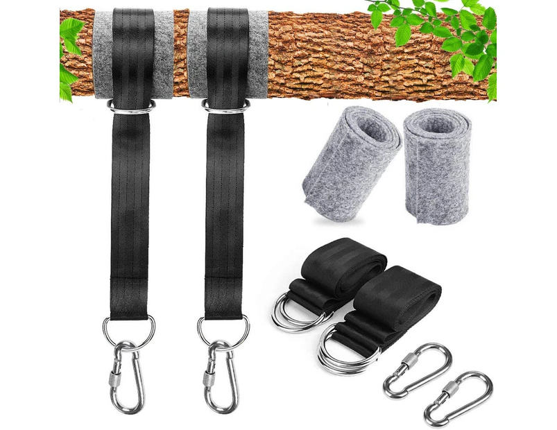 Swing Attachment, Hammock Attachment 5*150Cm With 2 Heavy-Duty Carabiners And D-Rings Swing Hammock Straps