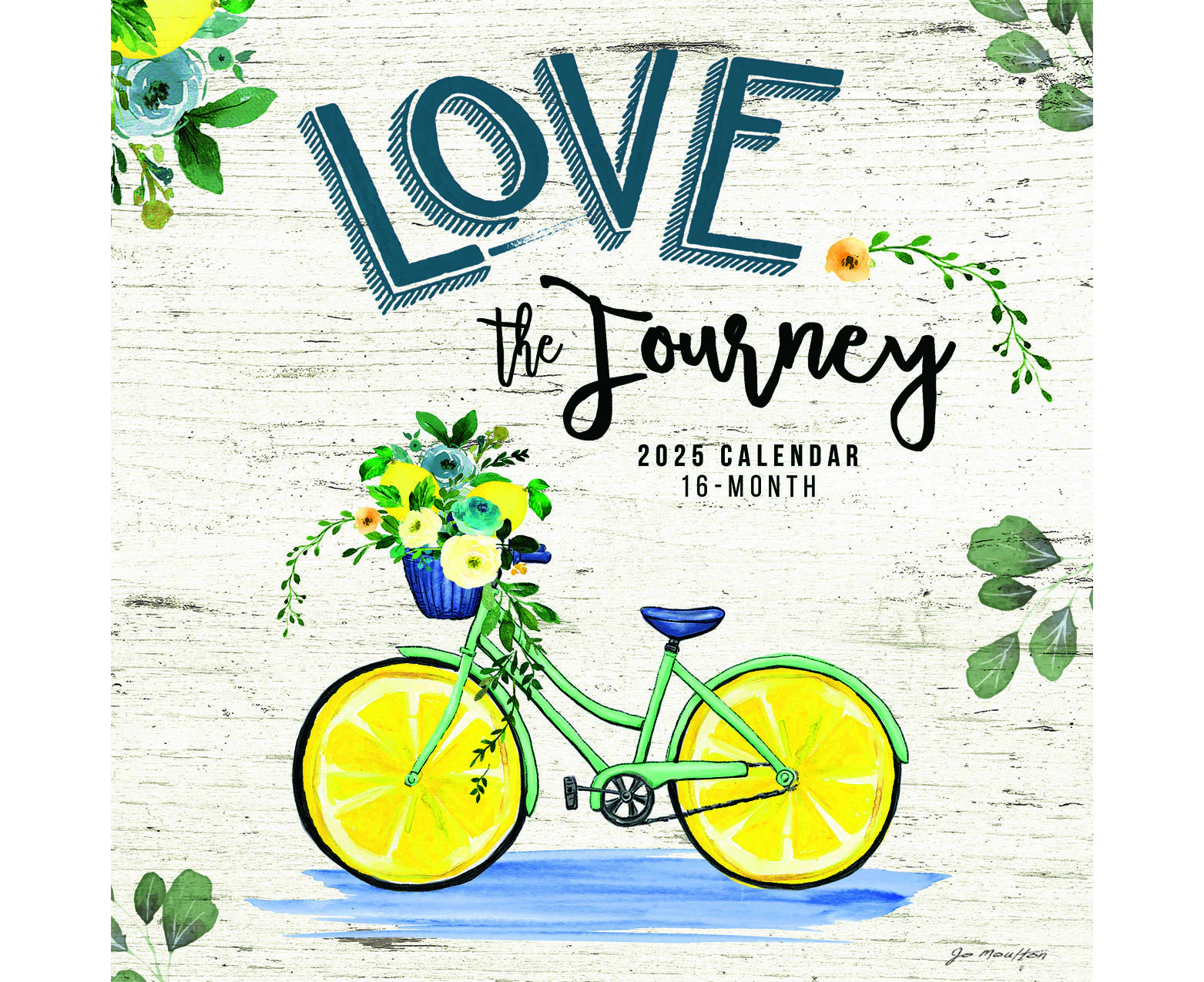 2025 Calendar Love the Journey 16-Month Square Wall Hopper BT28179