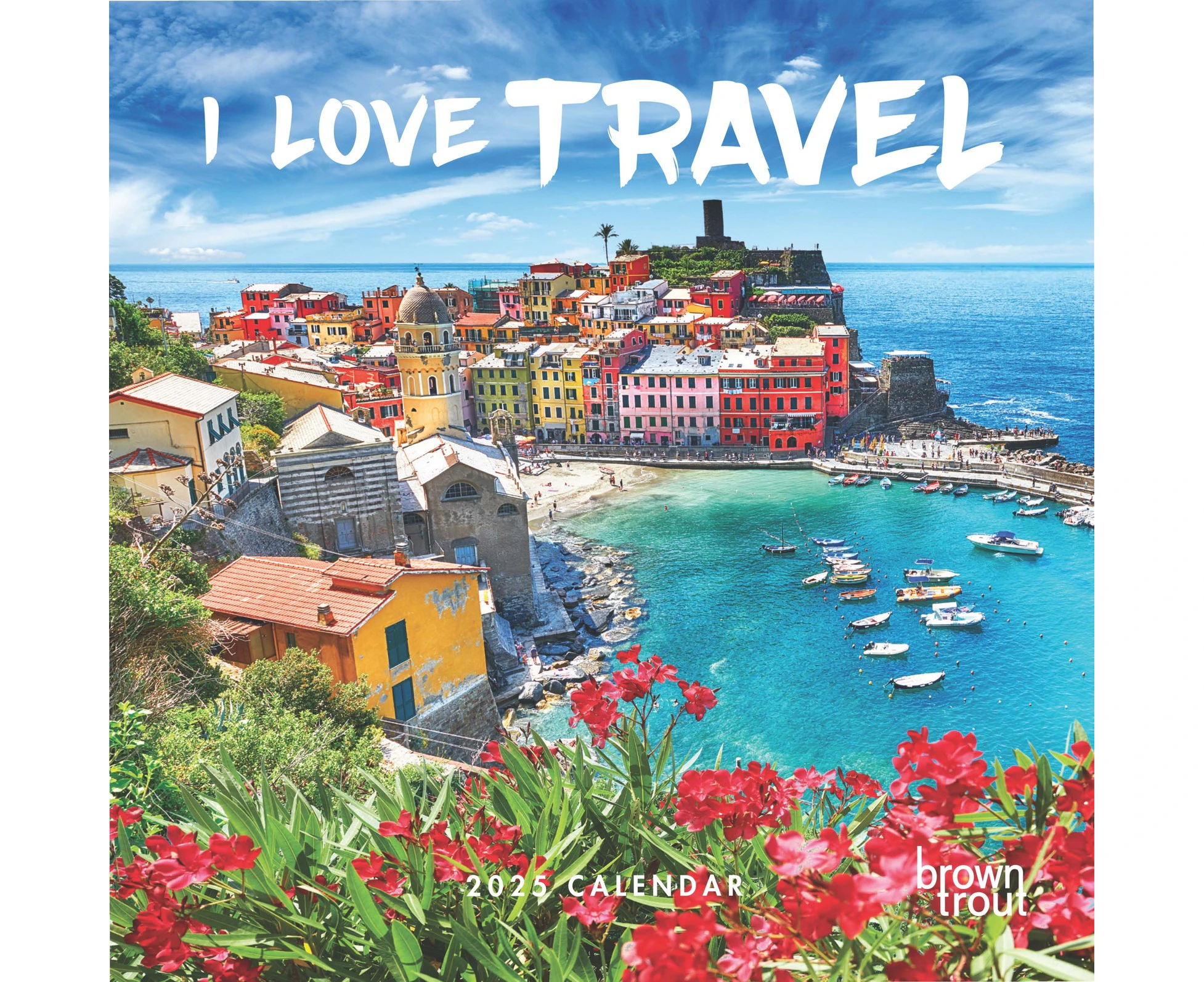 2025 Calendar I Love Travel Square Wall Browntrout A04541